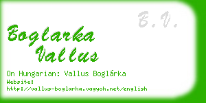 boglarka vallus business card